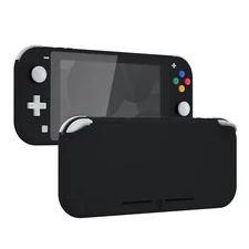 Housing Shell Buttons Screen Protector Soft Touch Black for Nintendo Switch Lite