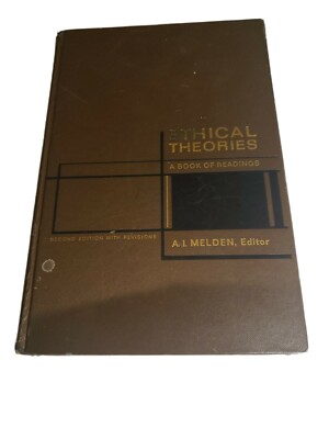 Ethical Theories by A.I. Melden (English) Hardcover Book