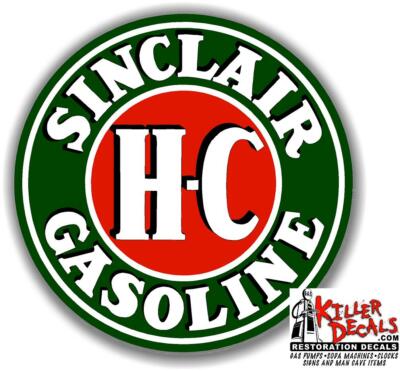 (SINC-1) 3'' SINCLAIR HC GASOLINE GAS DECAL