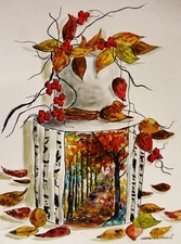 Original Bakery Sketch Cake Food Watercolor Impressionism