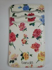 NEW- Bando Adhesive Card/ ID Holder with 3 Slots, Coming Up Roses