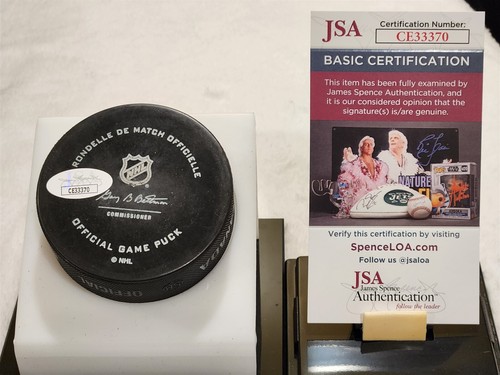 JOE THORNTON signed SHARKS official game puck JSA COA - Picture 2 of 2