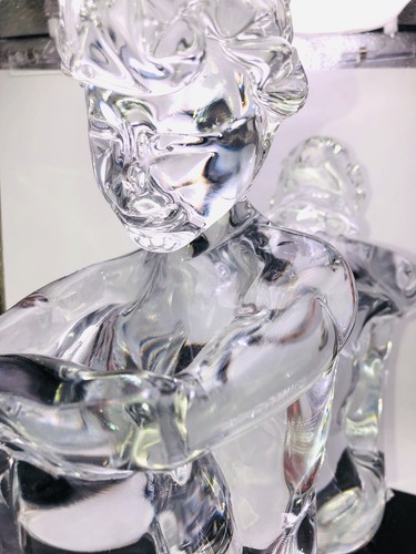 EXCELLENT MURANO ITALIAN ART GLASS BY LOREDANO ROSIN SIGNED BOY/ GIRL SCULPTURE - Picture 10 of 12