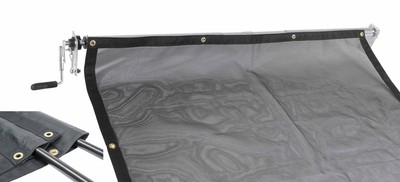 DTR DUMP Trailer PVC Mesh Tarp Kit - 7'6" X 16' With Double Pocket - Heavy Duty Protection