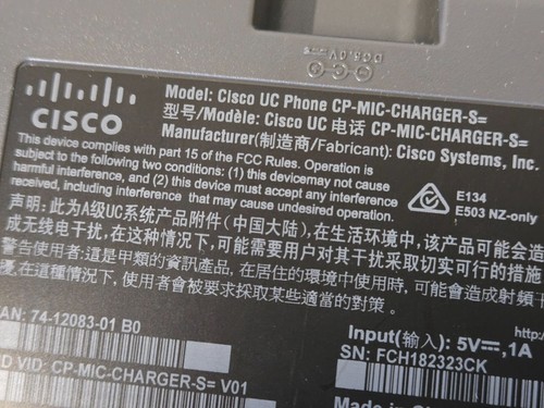 Cisco CP-MIC-CHARGER-S CP-MIC-WRLS-S Microphone Kit IP Conference Phone Lot - Picture 6 of 7