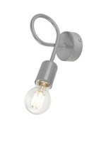 Bioledex Moderne Wandleuchte E27 Grau Metall