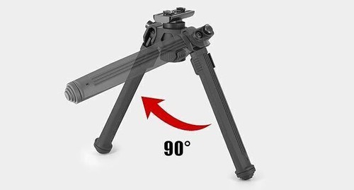 7,5"-10,6" M-Lok Gewehr Zweibein taktisch verstellbar Zweibeinhalterung Schienenhalterung Aluminium - Bild 5 von 12
