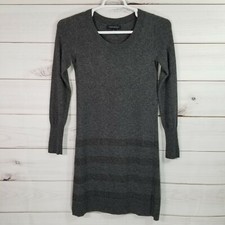 Banana Republic Italian Yarn Swwatr Dress Women Size S Gray.