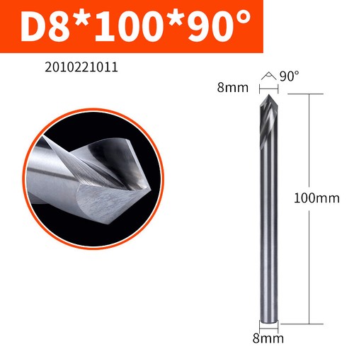 90° Solid Carbide Chamfer Drill Countersink Drill Bits Center Spotting For Alum - Picture 21 of 31