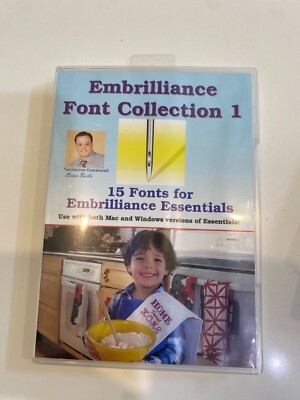 Embrilliance Font Collection 1 Embroidery Software for Mac & PC