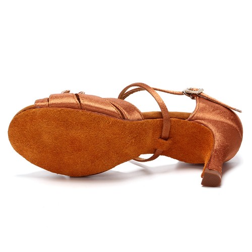 Women Ballroom Latin Dance Shoes Indoor Tango Salsa Shoes 6cm 7.5cm Heels Dance - Picture 11 of 22