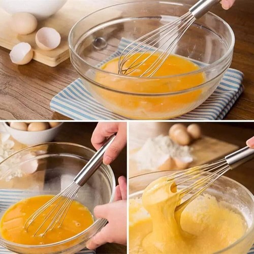 Stainless Steel Whisk Balloon Wire Hand Beater Kitchen Cooking Tool 11 8 Inch... - Picture 4 of 9