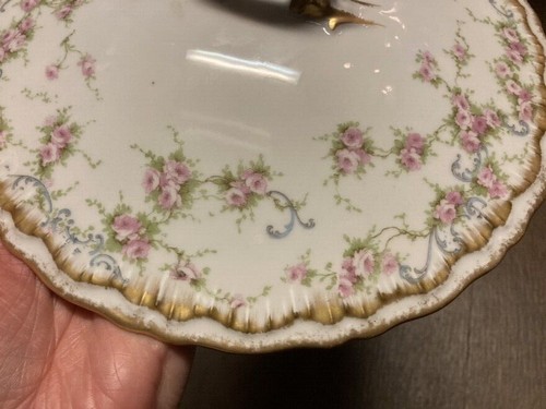 Antik Theodore Haviland Limoges France Rosen Schleiger 340 Teller Schale Teetasse - Bild 78 von 181