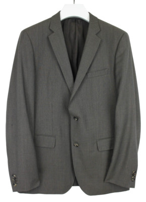Hugo Boss The Jam2/Sharp2 Blazer Herren US 42L Wolle Kerbe Einzel Belüftet
