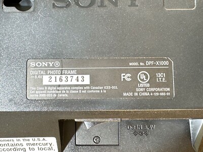 Sony S-Frame DPF-X1000 10.2