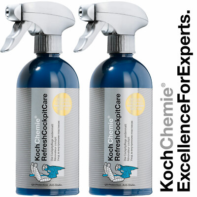 2x Koch Chemie RefreshCockpitCare Cockpitpflege Cockpitspray seidenmatt 500ml 