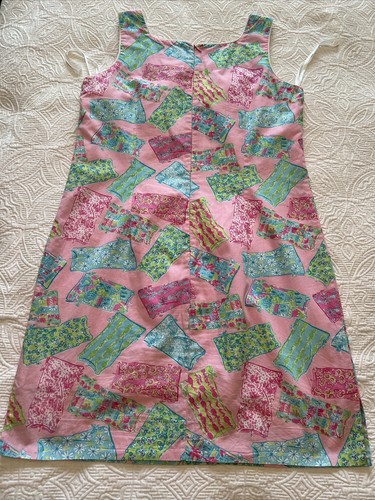 Abito Krista VGUC Lilly Pulitzer - tramonto rosa cambi su turno, taglia 10P, RARO - Foto 8 di 11