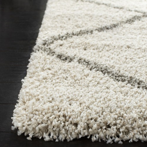 Safavieh Power Loomed Hudson Shag Ivory / Grey Area Rugs - SGH281A - Picture 2 of 37