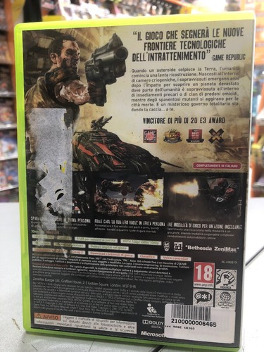 Rage Ita XBox 360 USATO GARANTITO - Imagen 2 de 2