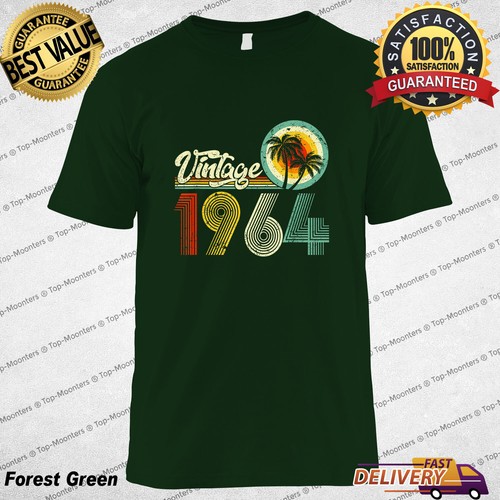 Vintage 1964 60th Birthday T-Shirt Retro Born in 1964 Gift for Men Women - Picture 6 of 9