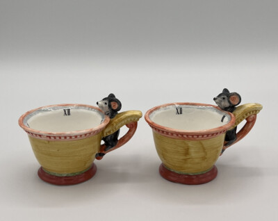 Dept. 56 Storybook Series Hickory Dickory Dock Tea Cups (2)