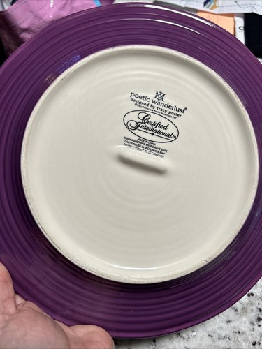 tracy porter poetic wanderlust. Two 11” Dinner Plates. - Picture 4 of 4