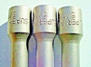 Chrome Vanadium Magnetic Nut Driver Setter 6" Long x 5/16" Drive 3 Piece Set New