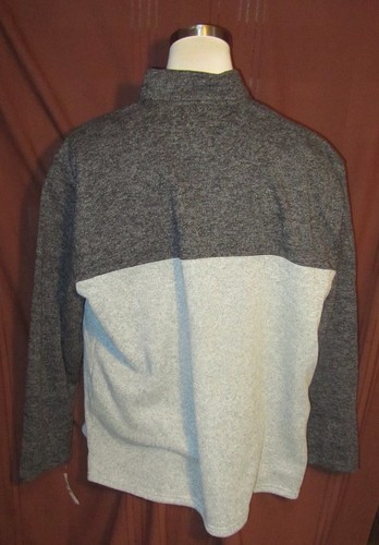 IZOD Thermasoft Tech Maglione Uomo Manica Lunga 1/4 Zip, Grigio Poliestere, 3XLT, Nuovo - Foto 3 di 8