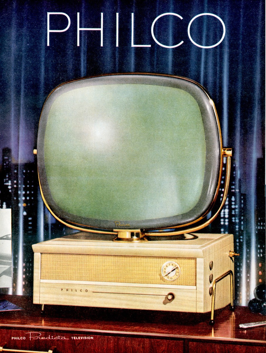 PHILCO PREDICTA TV 1950s Model 4242 Advertisement 5 x 7