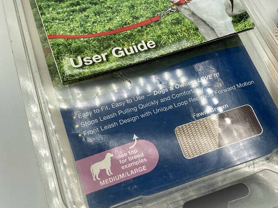 Lot/Bundle Silverfoot Medium Leather Dog Collar & Pet Safe Easy Walk Harness M/L - Image 2 of 4