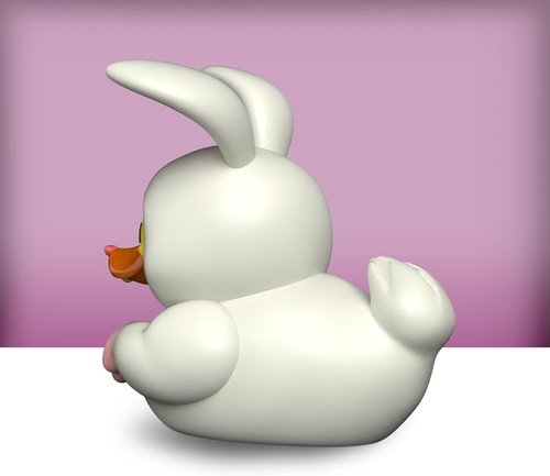 TUBBZ Mini: Easter Bunny Cosplaying Rubber Duck Vinyl Figure Easter Bunny (Mini) - Picture 6 of 6