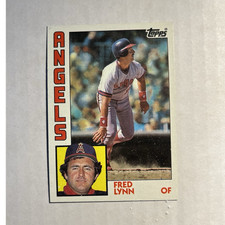 Topps 1984 Fred Lynn California Angels #680 Baseball MLB Trading Card