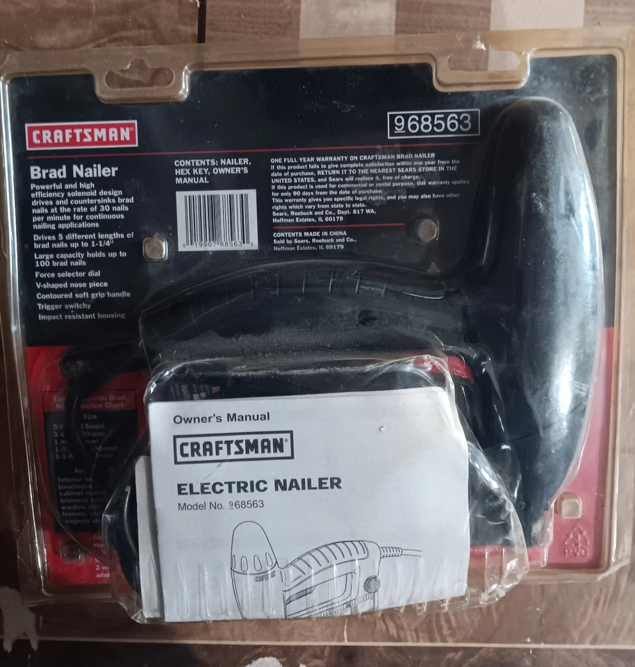 Craftsman Electric Brad Nailer Force Selector Dial Large Capacity Upto 100 Nails - Image 2 of 2