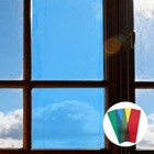  4 Rolls Glass Window Film Transparent Colored Film for Windows - Self-Adhesive