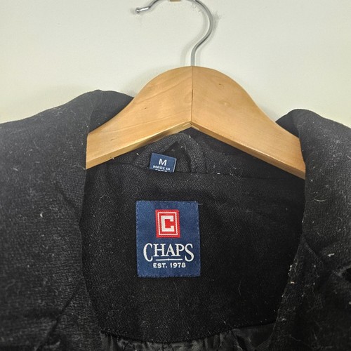 Chaps Heavyweight wool blend shoreman jacket size medium oversized - Picture 7 of 16