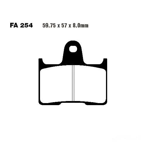Bremsbelag BremsbeläGe Ebc FA254 Hinten FüR Suzuki GSX-R 750 X Bj. 2005-image