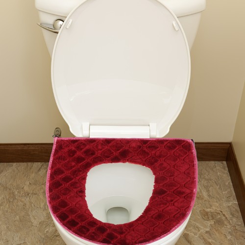 Electric Heated Toilet Seat Pad with Grid Pattern USB Powered Comfort Heated - Picture 2 of 12