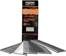 SF16-1 16-Gauge 1" Glue Collated Straight Finish Nails – 1,000 Count – Chisel Po