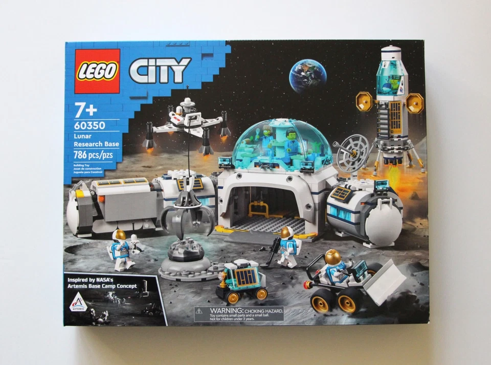 NEW Lego City Lunar Lot 60348 Vehicle 60349 Space Station 60350 Research Base - Image 4 of 4