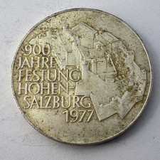 1977 Austria 100 Schilling Silver Coin Hohensalzburg Fortress 900 Years 🇦🇹