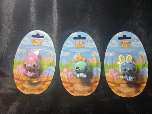 Funko Lilo & Stitch Easter Mini Figures Set of 3 – Stitch, Angel & Scrump NIP