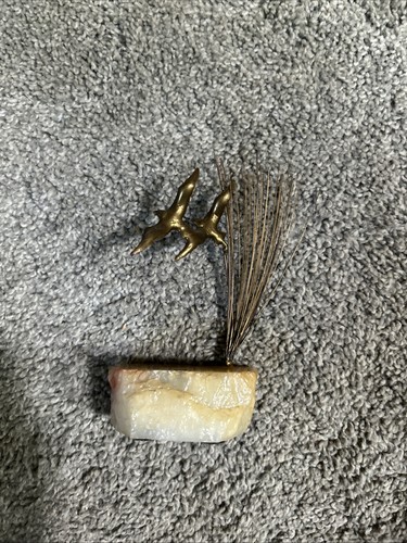 Vintage John Demott Messing Möwen auf Quarz