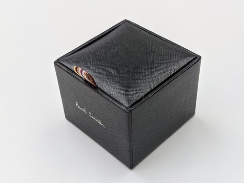 Paul Smith Cufflinks - BNWT Rainbow Stripe  Sausage Dog in Jumper RRP: £110 - Picture 7 of 7