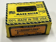 1-LB W. H. Maze 2" 6d Cut Masonry Nails Hardened Finish Square CMH6
