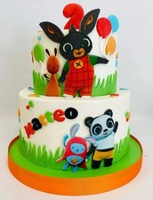 Torta Scenografica Bing Realizzata A Mano Compleanno Personalizzabile