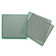 3Pcs Breadboard Solderable Board 100mm x 100mm Green Circuit PCB Board