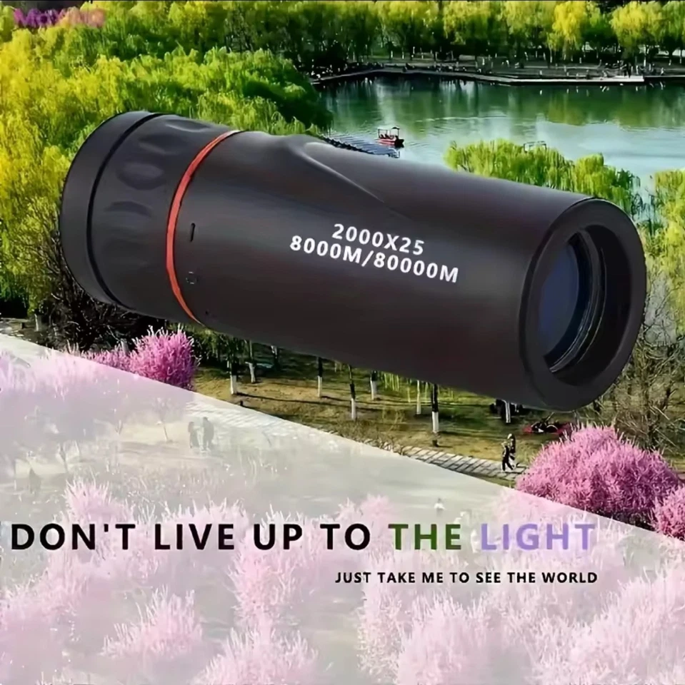 2000X25 Hd Monocular Telescope - Portable Scope For Concerts/Hunting/Travel/Fish - Image 2 of 4