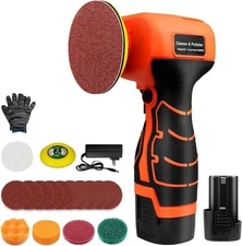 Cordless Sander, 3" Palm Sander with 16.8V 3.0Ah Li-ion Battery, 3500RPM Mini