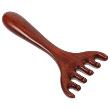 Durable Wooden Foot Acupoint Massager Coffee Color for Home Use