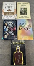 New Age Metaphysical Healing Book Lot of 5 Paperback Chakras Psychic Myss Spirit